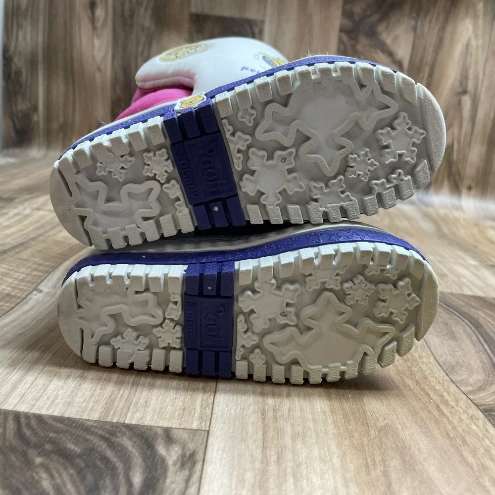 Vintage 90s Disney‎ Winnie The Pooh Snow Boots M 7-8 Toddler